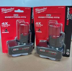 Milwaukee new 6ah battery 2x $160