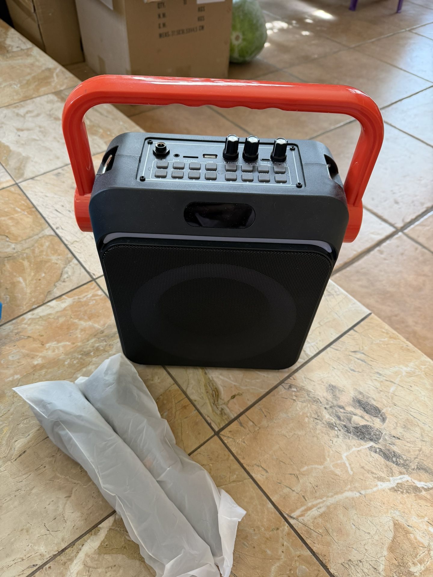 Speaker With 2 Mic phones Open Box