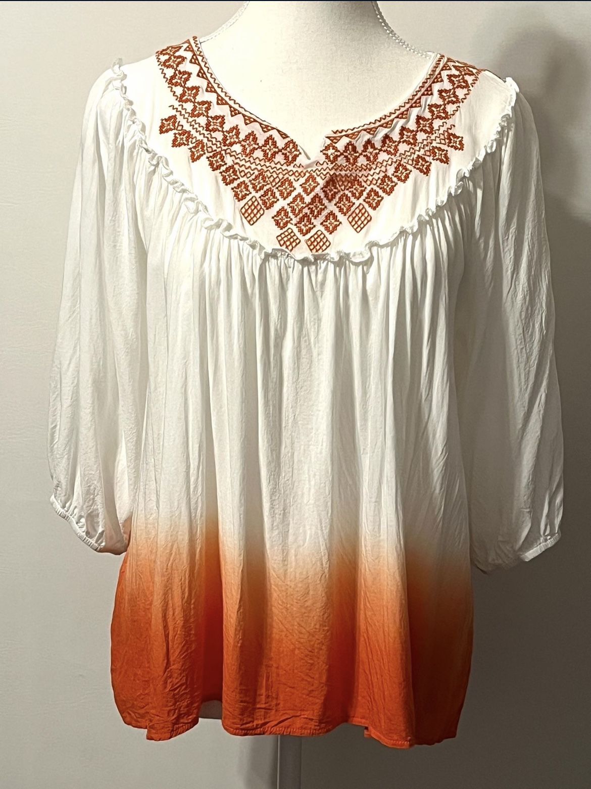 ELLA BLUE BLOUSE/TUNIC SIZE L