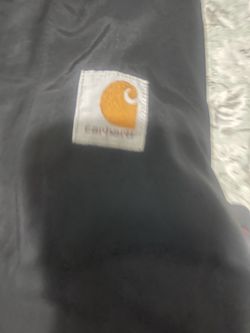 Carhartt coat black red & black on inside