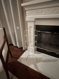 White Magazine Rack