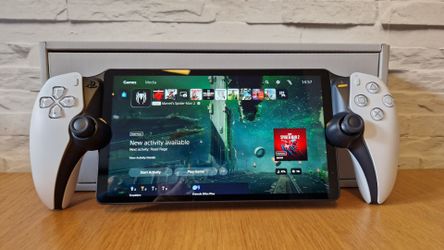 Playstation portal with case and grip like new