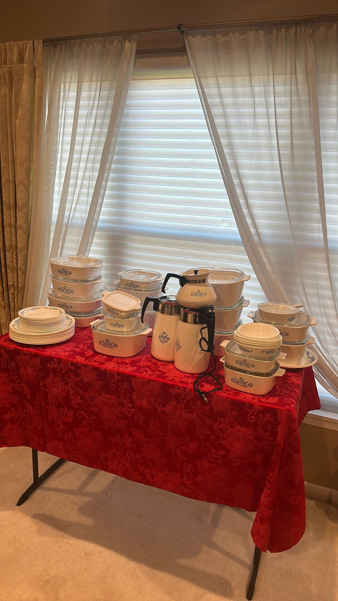 Blue Cornflower Corningwarw Set (pre Owned)