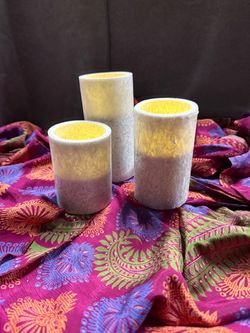 Set of 3 Flameless LED Candles – Battery Operated – $5