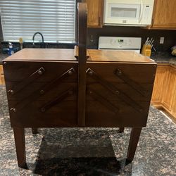 Strommen Bruk Hamar Accordian Sewing Cabinet