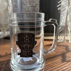 Notre Dame Fighting Irish BCS National Championship 2013 Football Clear Mug