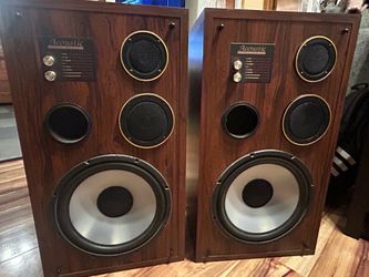 Acoustic Speakers, full-range, 12” woofers