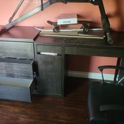 Desk, Chair And Drawers