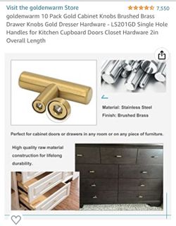 Cabinet Knobs/handles 10 Pack 