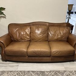 Top Grain Leather Sofa, Chair & Ottoman