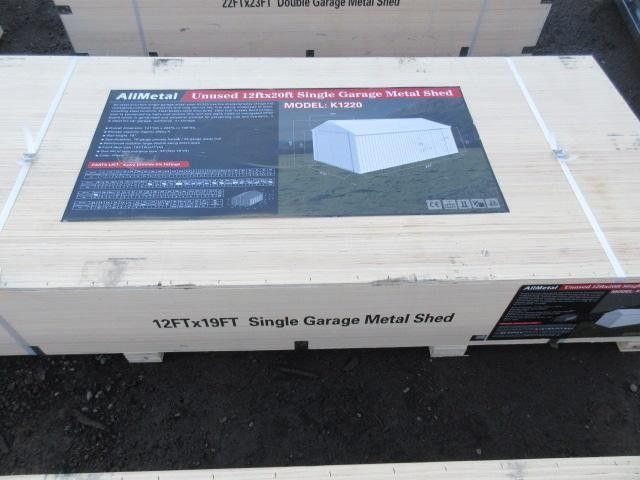 KJ 12' x 20' Metal Garage Building. NEW!