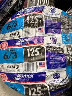 New Romex wire 6/3