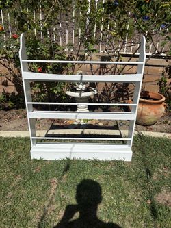 White Wooden Front-Facing Bookshelf