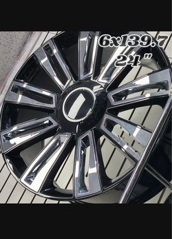 24" Custom Truck & SUV Wheels | Bolt Pattern: 6x139.7 (6x5.5) ​Upgrade your ride’s profile instantly! Heavy-duty 24-inch wheels built to fit the most 