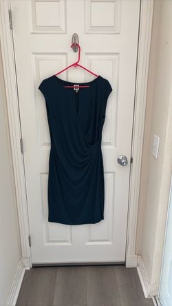 Dark Teal Draped Dress