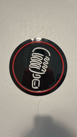 Microphone LED sign