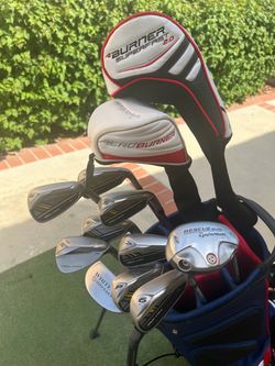 Complete TaylorMade Golf Club Set with Stand Bag