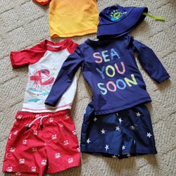 Baby Swimming Trunks & Rashguard