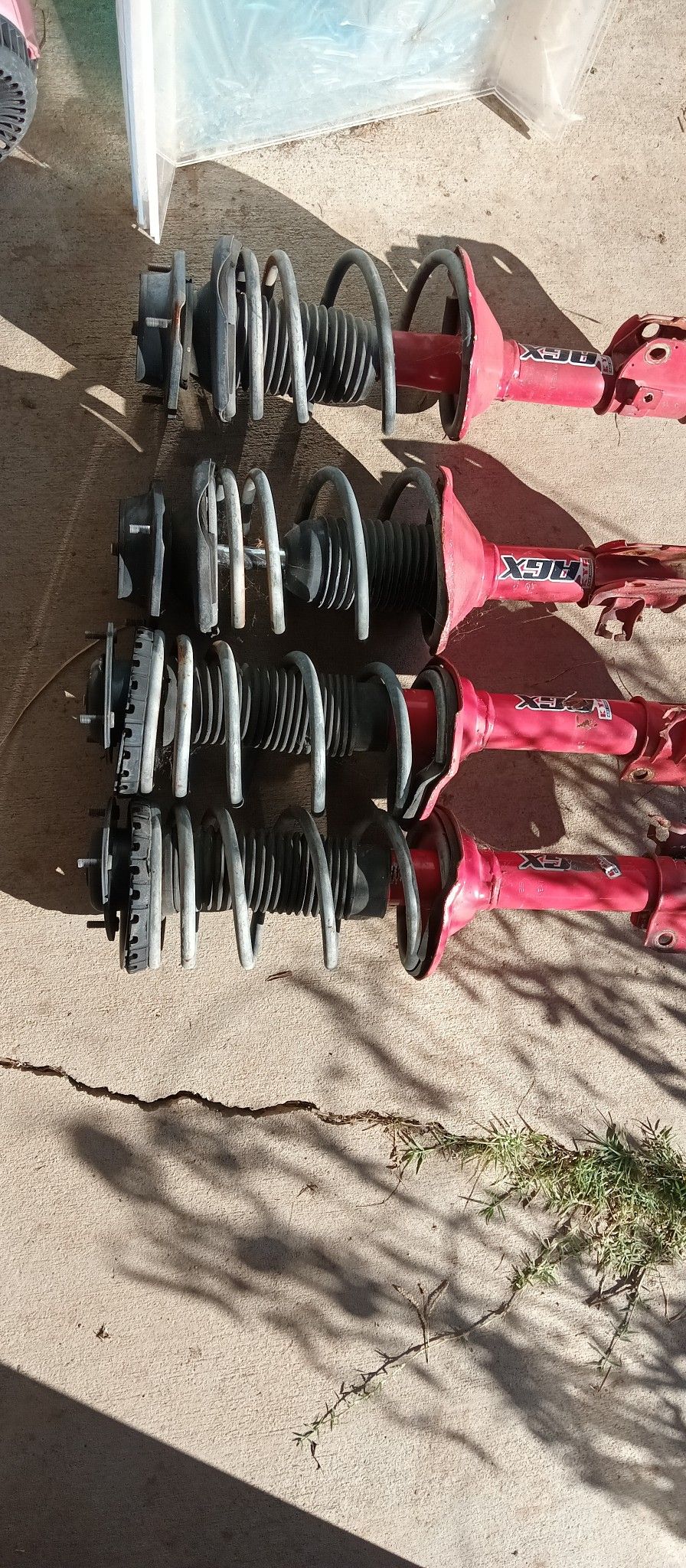 02-07 WRX Struts And Lowering Springs