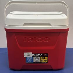 Igloo 28 qt Laguna Ice Chest Cooler - Red