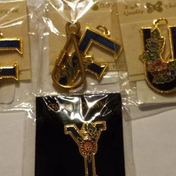 Clossione Enamel Keychains & Brooch/Pin 4x$10