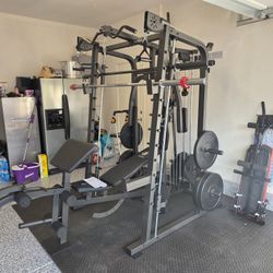 Smith Machine 2001 | Multi-Use Adj Bench | Gym Equipment | Fitness | Squat Rack | Excercise |🔴WEIGHTS AND BARBELL SOLD SEPARATELY 🔴 FREE DELIVERY 🚚