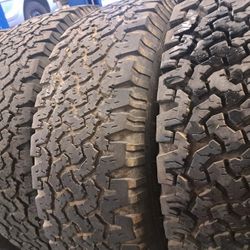 5-BFG A/T Tires 265/70/17's