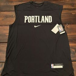 Nike Portland Trail Blazers NBA Authentics Player Issue Sleeveless Shirt 