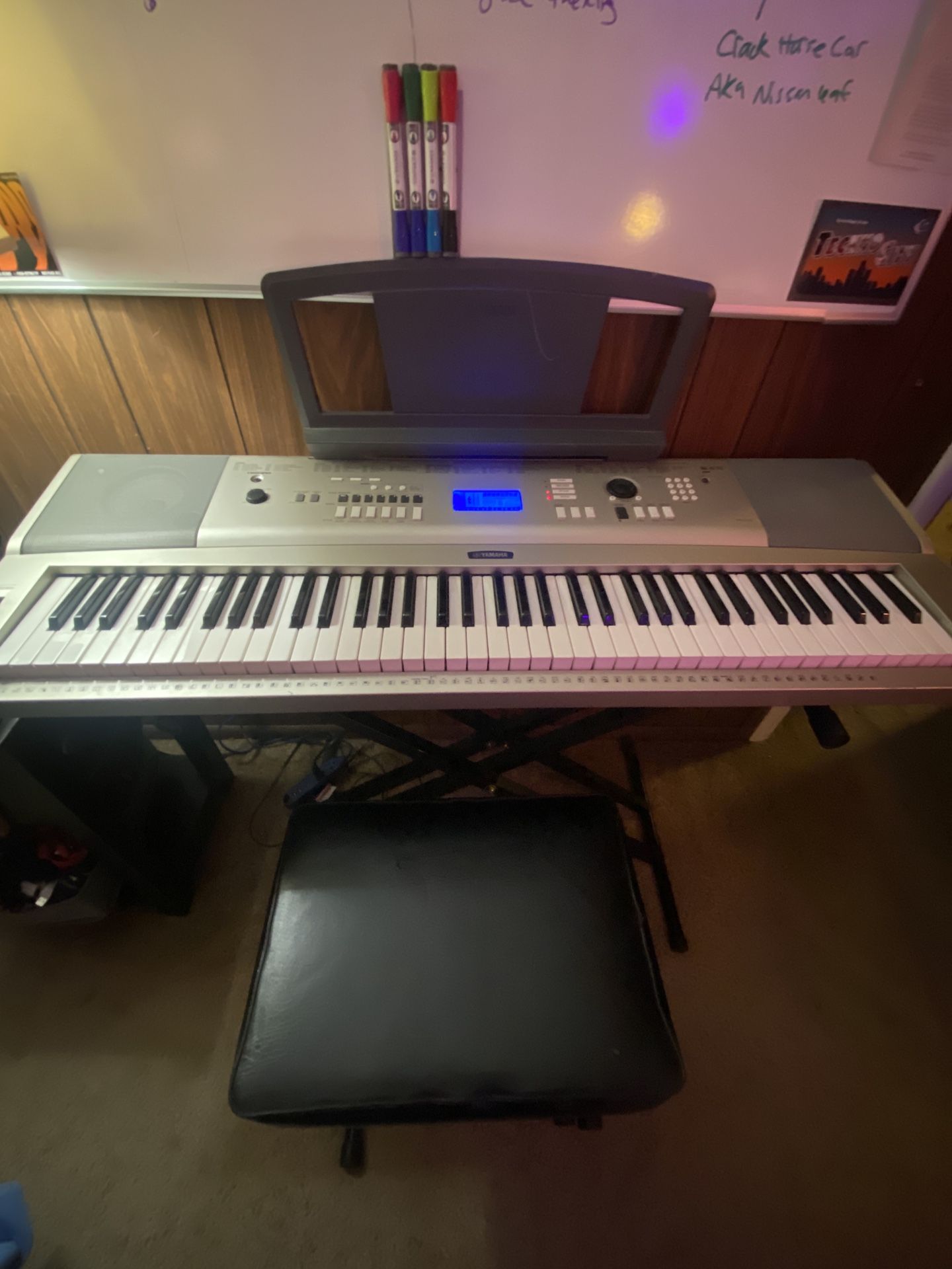 Yamaha Electric 76 key Piano w/ Stand And Stool