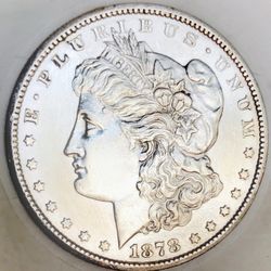 1878 CC MORGAN DOLLAR! SCARCE CC! GORGEOUS WHITE BEAUTY! WOW CC!