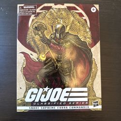 Hasbro G.I. Joe Classified Series Snake Supreme Cobra Commander NEW/SEALED (box Has Damages Under)
