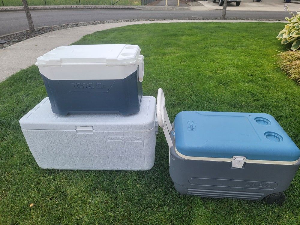 3 Camping Coolers- Can Buy Individually