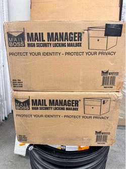 Mail manager x2 locking mailbox combo