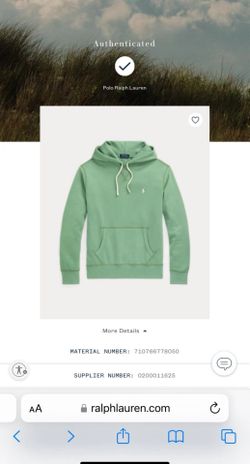 Polo Ralph Lauren Pony Green Pullover  Hoodie Size 2XL