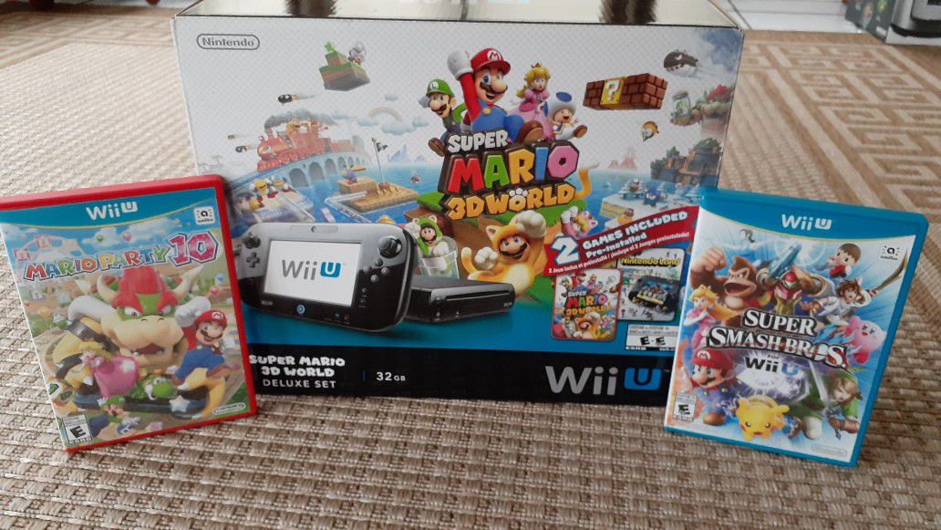 Nintendo Wii U Super Mairo 3D World Deluxe Edition
