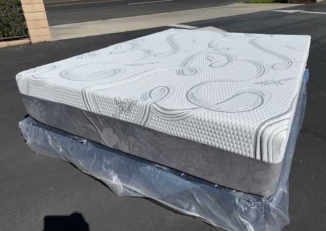 Queen Cooling Gel Memory Foam Hybrid Mattress Mattresses!
