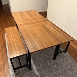 5’ Table And 2 Benches (table Seats 6)