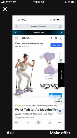 Waist Twister Ab Machine Pro