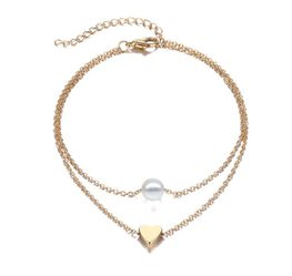 2020 trendy Heart bracelet foot 1 piece