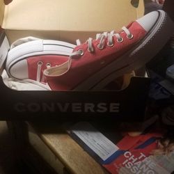 Brand New Carmine Pink Platform Chucks