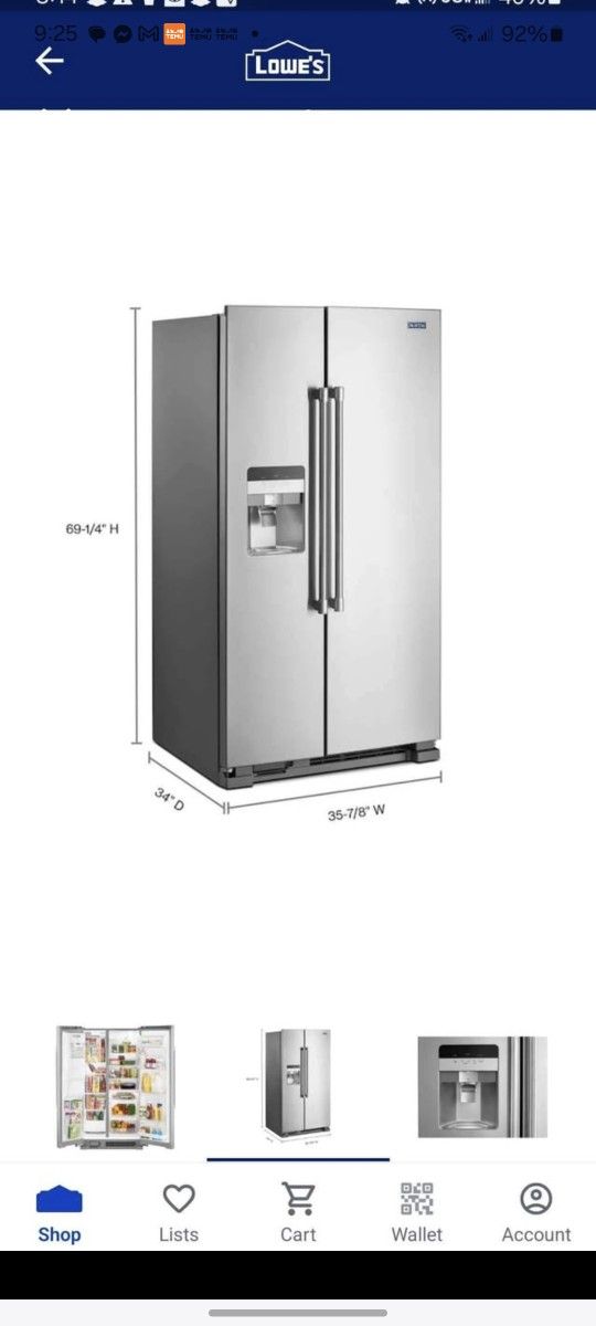 New Never Used, Refrigerator