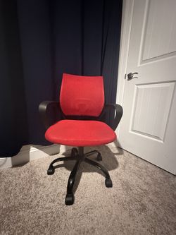 Red office chair