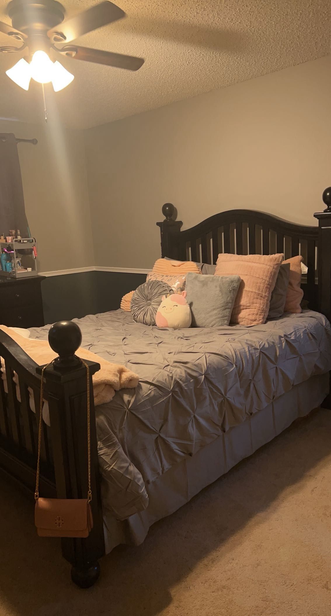 Queen Bed frame and box spring