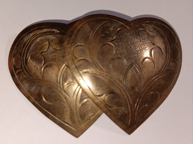 Vintage 1970's Brass Brooch