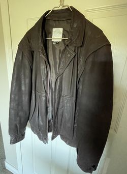Brown Leather Jacket ..available Until February 14