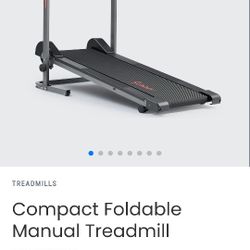 Compact Foldable Manual Treadmill 