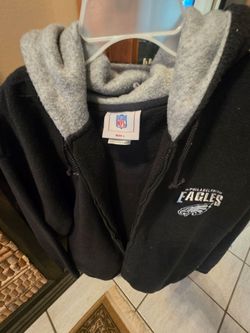 Philadelphia Eagles NFL Zip-Up Fleece Hoodie Size L