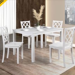 White 5pc Dining Set