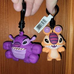 2 Disney Stitch Keychains