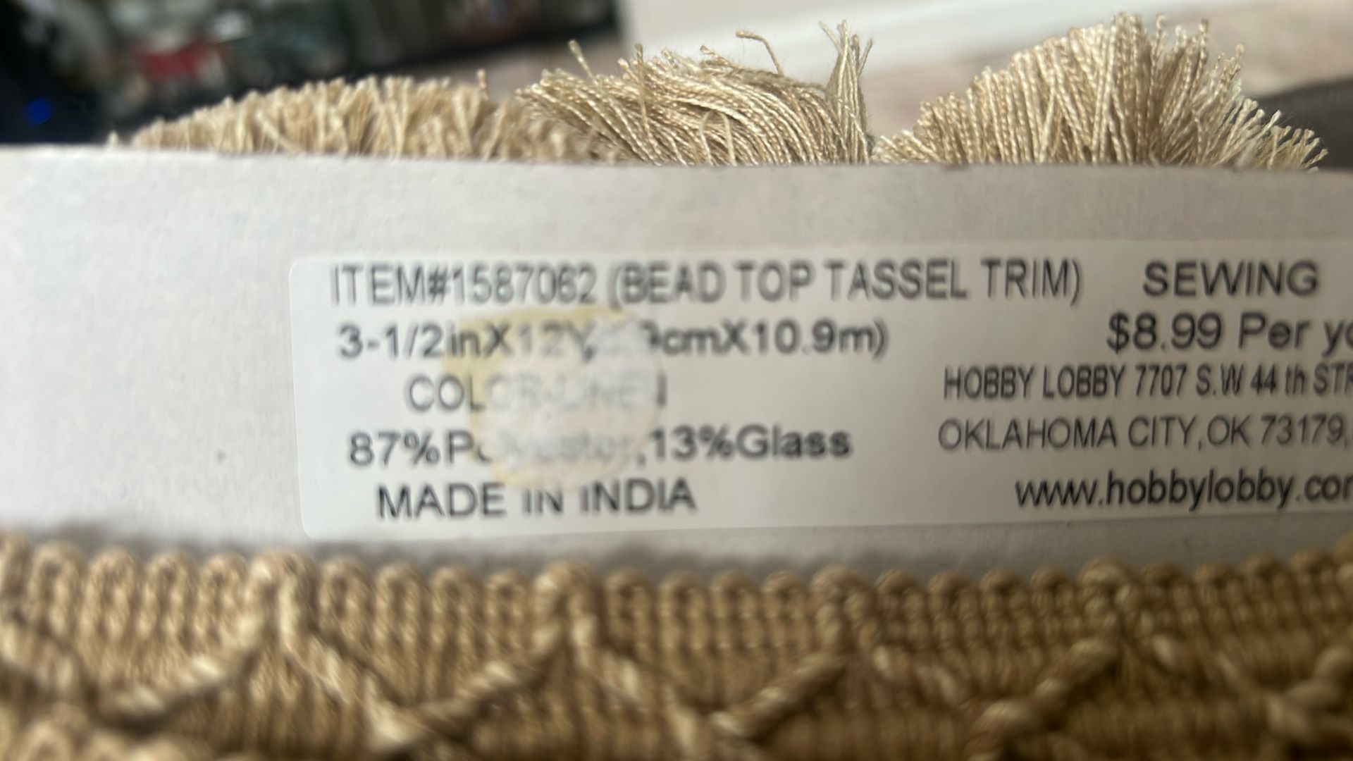 Bead Top Tassel Trim